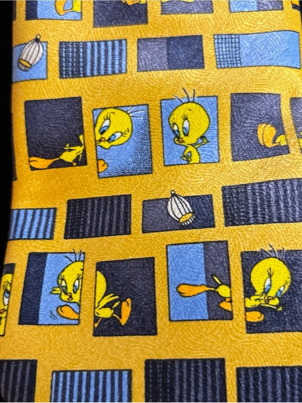 Warner Bros. Tweety Cartoon Tie - Yellow & Blue